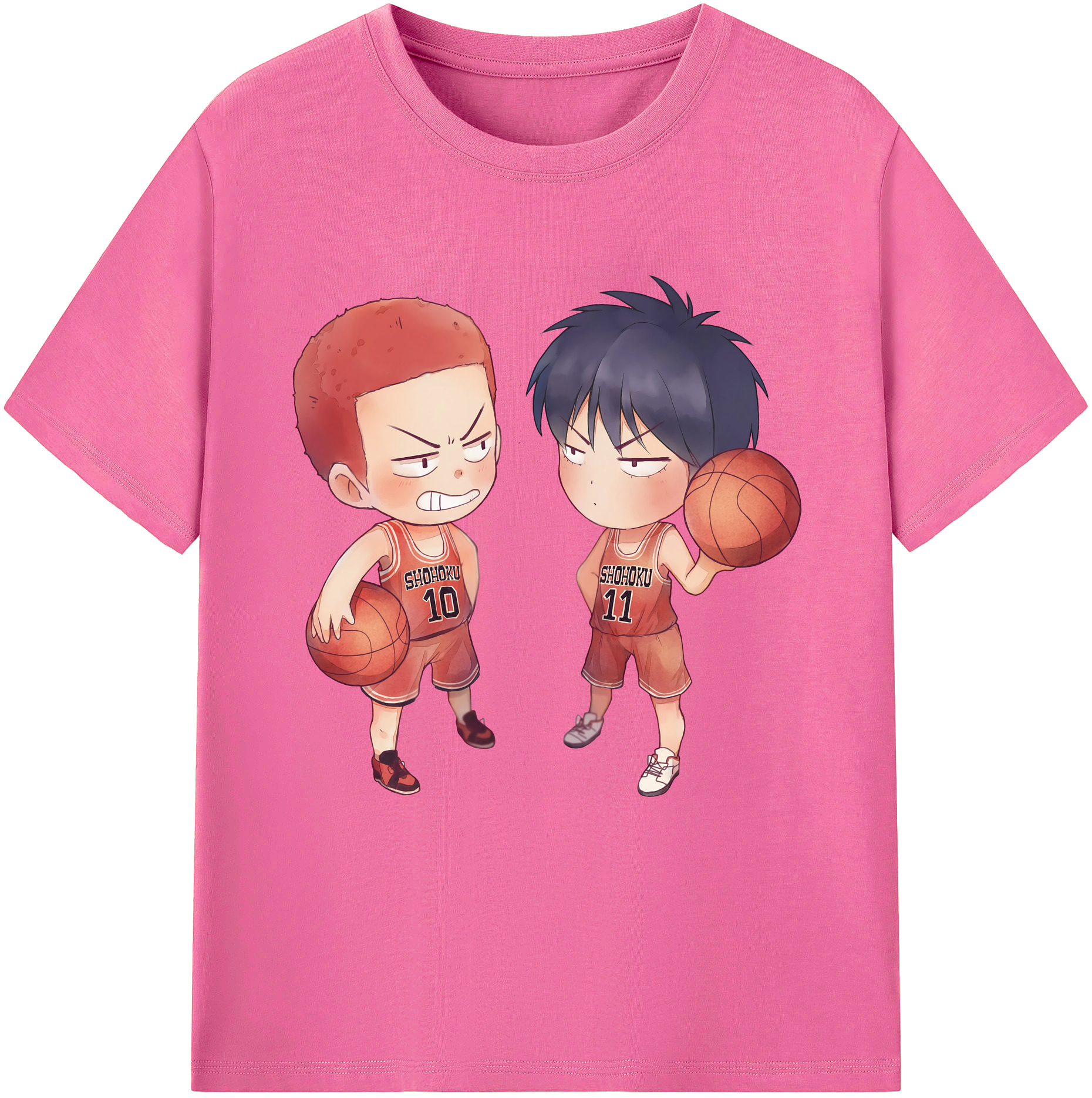 （画像用） SLAM DUNK／スラムダンク レディースカジュアルプリントTシャツ（綿100％）